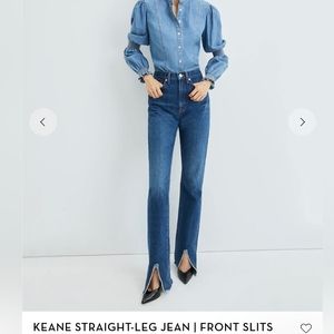 ⭐️BRAND NEW⭐️VB - KEANE STRAIGHT-LEG JEAN | FRONT SLITS